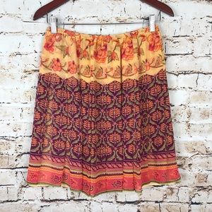 Ellen Tracy Linda Allard Size 8 Silk Floral Skirt